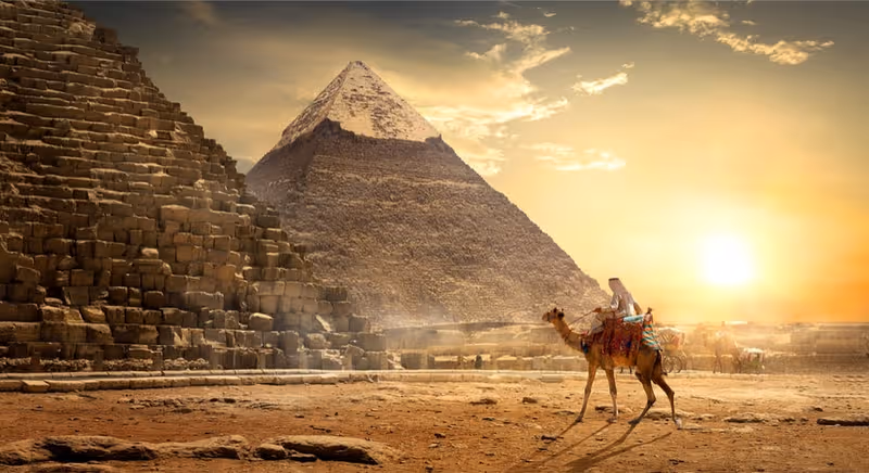 The Great Sphinx and Pyramid of Giza